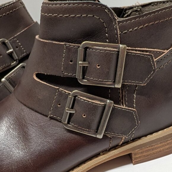 Timberland EarthKeepers Savin Hill Double Buckle Ankle Boot in Dark Brown - Picture 8 of 16